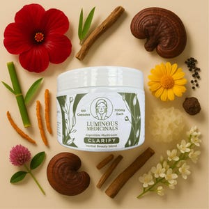CLARIFY, Glow + Repair - Mélange de beauté ingérable aux champignons et aux herbes