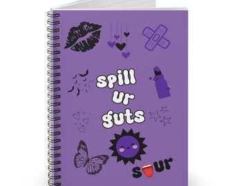 Olivia Rodrigo Guts Spiral Notebook, 118-Page Journal