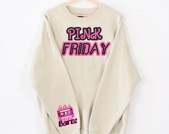 Pink Friday 2 Sweatshirt, Nicki Minaj Sweatshirt, Nicki Minaj Barbz, Nicki Minaj Merch, Pink Friday 2 Album, Sleeve Print Sweatshirt