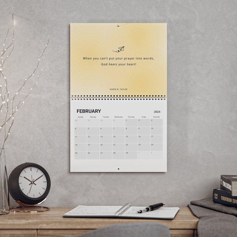 Taylor Made Inspirations 2024 Wall Calendar - Etsy