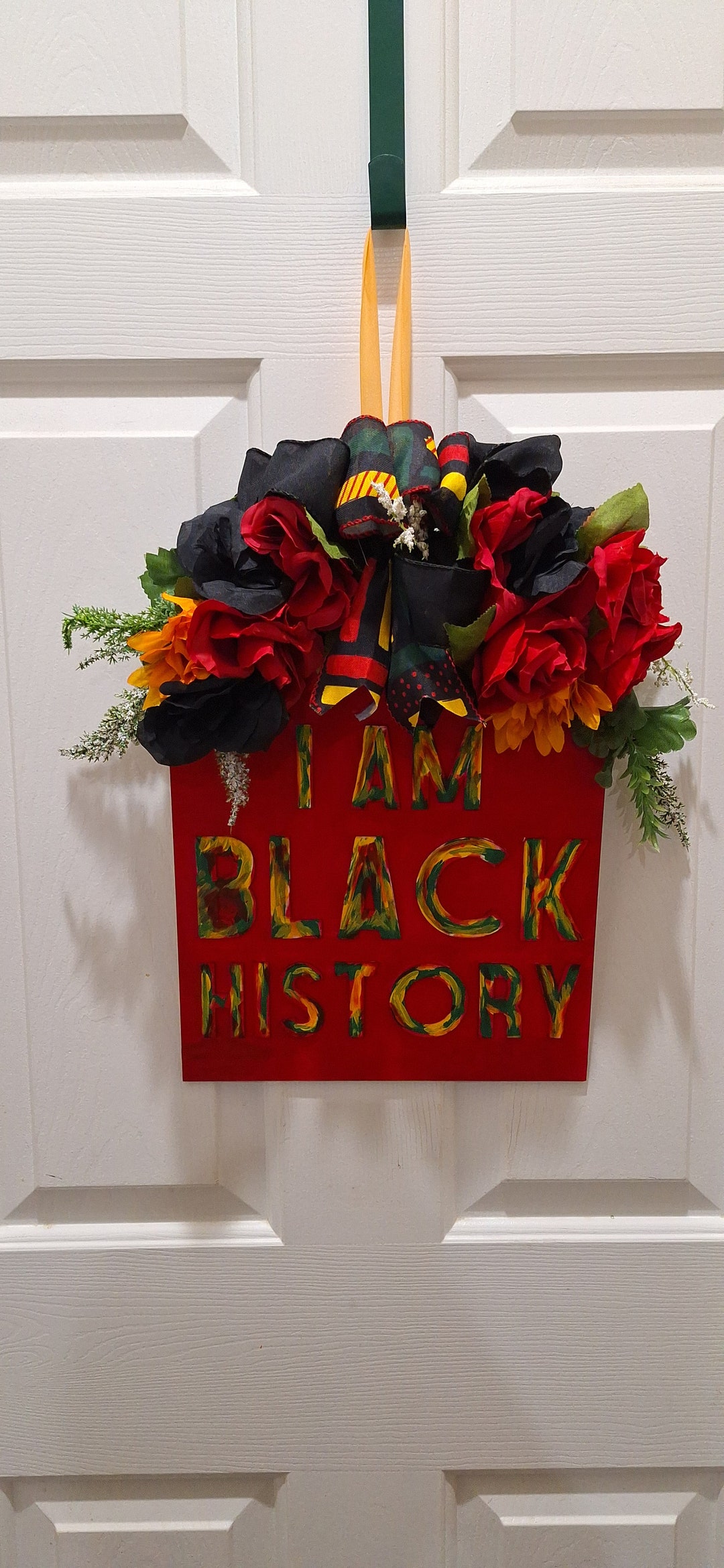 Wreaths, Black History Wreaths, Door Wreaths, Clothespin