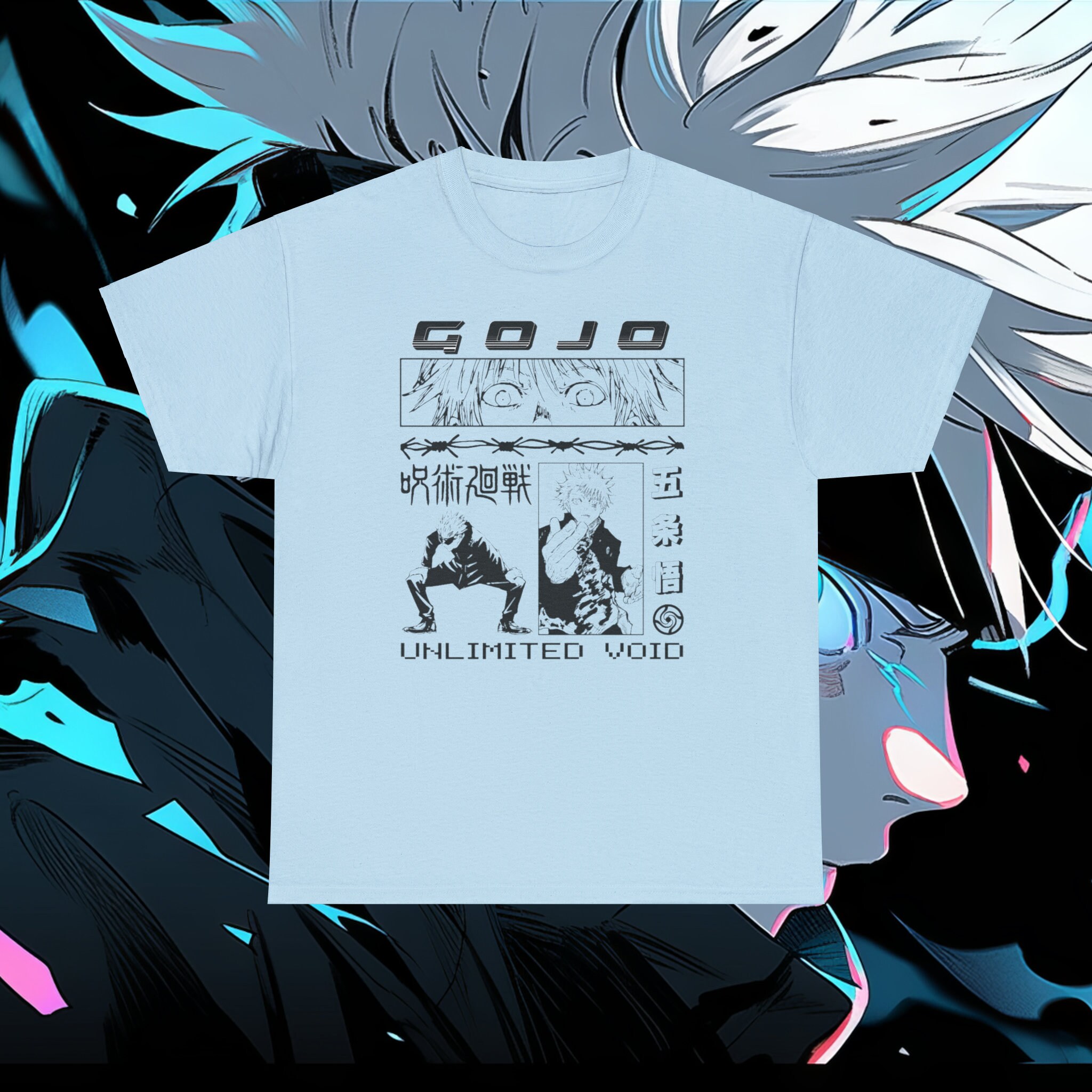 Gojo Satoru Shirt, Gojo Satoru JJK Shirt, Satoru Gojo Graphic, Anime ...