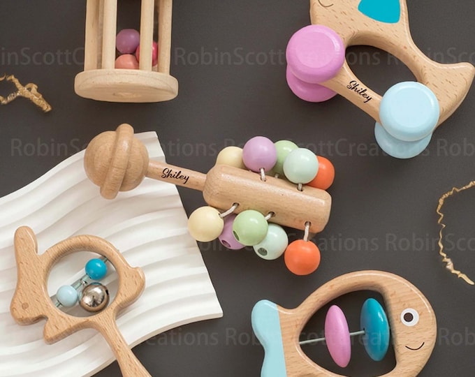 Custom Wooden Musical Instrument Set, Personalized Wooden Instrument Kit, Montessori Toddler Music Toys, Educational Play Kits