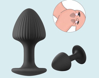 Plug anal en silicone, Plug de masturbation en forme de champignon, Jouet anal, Plugs d'entraînement anal en silicone pour femme, Plug anal pour débutant