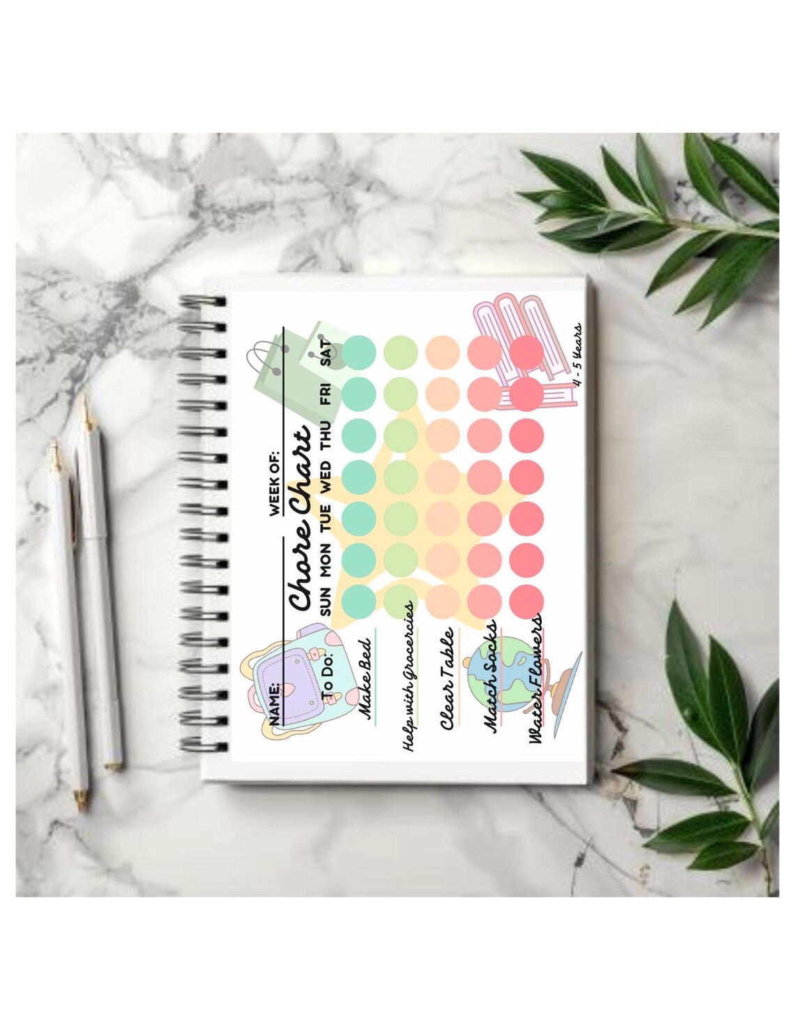 Mom Line Chart Single Mom Chore Chart for Kids | Pre-filled - Etsy