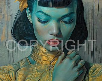 Poster size Digital Art Print, " Jojo San" TRUE "1OF1"! EXCLUSIVE!!!!!