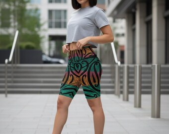 TRIBAL Pacific Queen Biker Shorts TRUE "1 of 1" EXCLUSIVE!!!!!