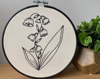 May Birth flower, floral embroidery PDF pattern
