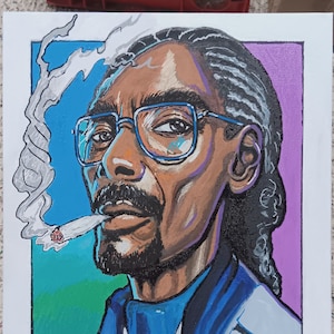Snoop Dogg 11 x 14 Acrylic on 1/8&quot; canvas