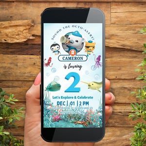 Octonauts Birthday Invitation, Octonauts Birthday, Octonauts Birthday Shirt, Personalized Birthday Shirt, Octonauts Party Shirt, Any Age