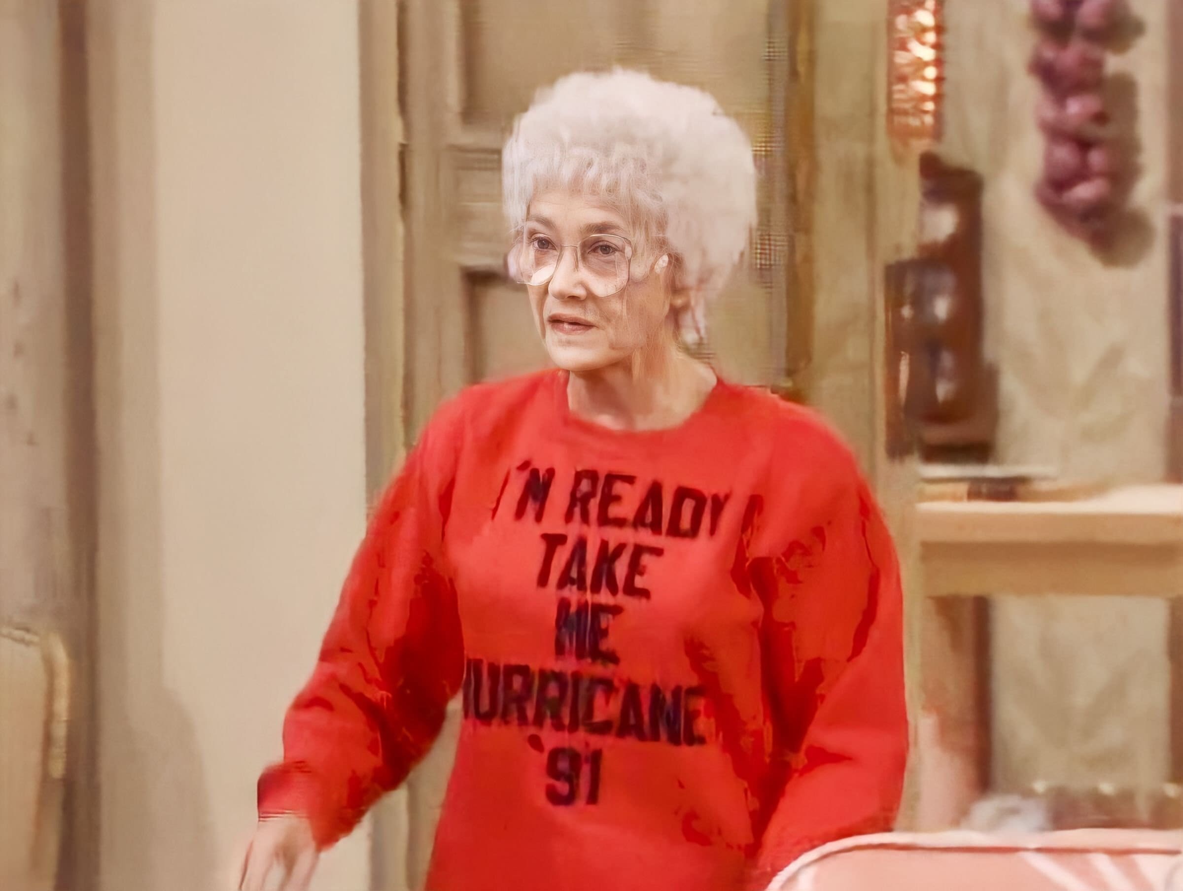 I'M READY Sophia's Golden Girls Hurricane Replica Long Sleeved Tshirt