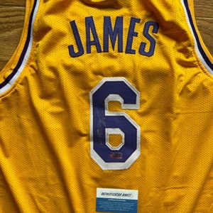 LeBron James LA Lakers Autographed/Signed XL Jersey with COA