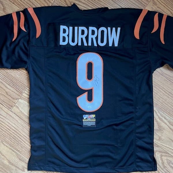 Maglia XL dei Cincinnati Bengals autografata da Joe Burrow con certificato di autenticità