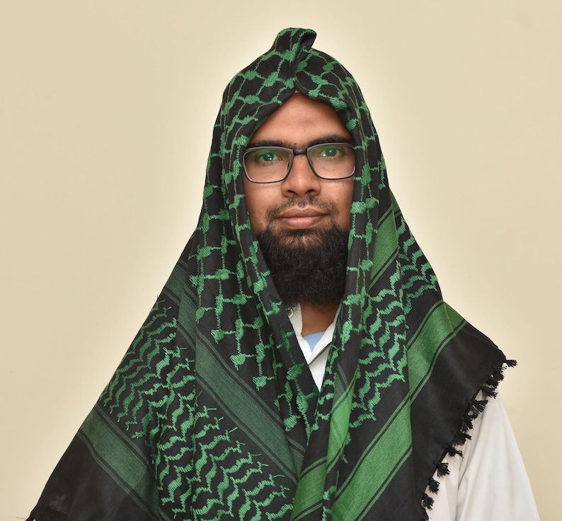 Palestine Dark Green Keffiyeh Kufiya Scarf 4848 Free Palestine