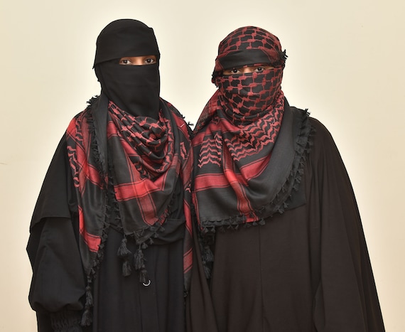 keffiyeh dress red Bella Hadid Expresses Her Palestinian Heritage In a Keffiyeh Dress