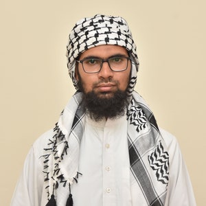 Palestine Keffiyeh Scarf: Traditional Arab Style Cotton Shemagh with Tassels