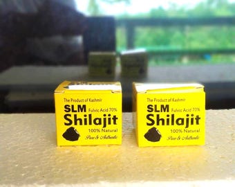 Himalayan Shilajit Resin: 70% Fulvic Acid, Ayurvedic Supplement (Buy 1 Get 1)