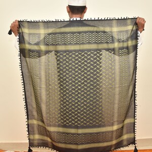 Foulard Palestine Keffiyeh (Kufiya) 48x48 Pouces - Shemagh Traditionnel En Coton - Neuf Avec étiquettes