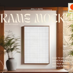 YOKI Frame Mockup: Japanese Interior, Easy Photoshop Use (Digital Download)