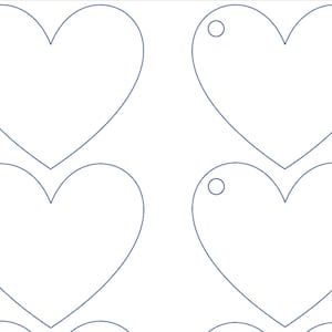 Blanco cadeaukaartjes in hartvorm | Afdrukbare A4-sjabloon | Directe digitale download | Bewerken Personaliseren Maken en ontwerpen!