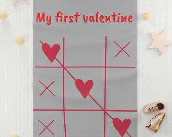 Manta de bebé de San Valentín de lana suave