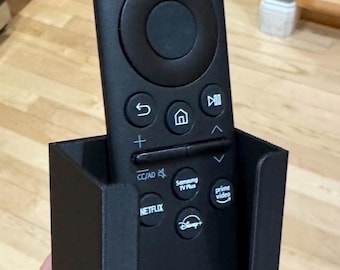 Wall Mounted TV Remote Holder- Works With Thin Remotes