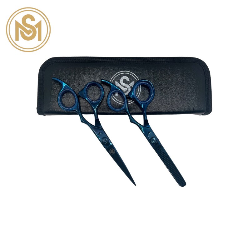 Professional Salon Shears Hair Cutting Thinning Scissors Set Etsy