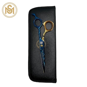 Professional Salon Hair Cutting Barber Scissors 6.5 inches&quot; + SM Pouch Shears Hairstylists & Salons Also for Personal Use