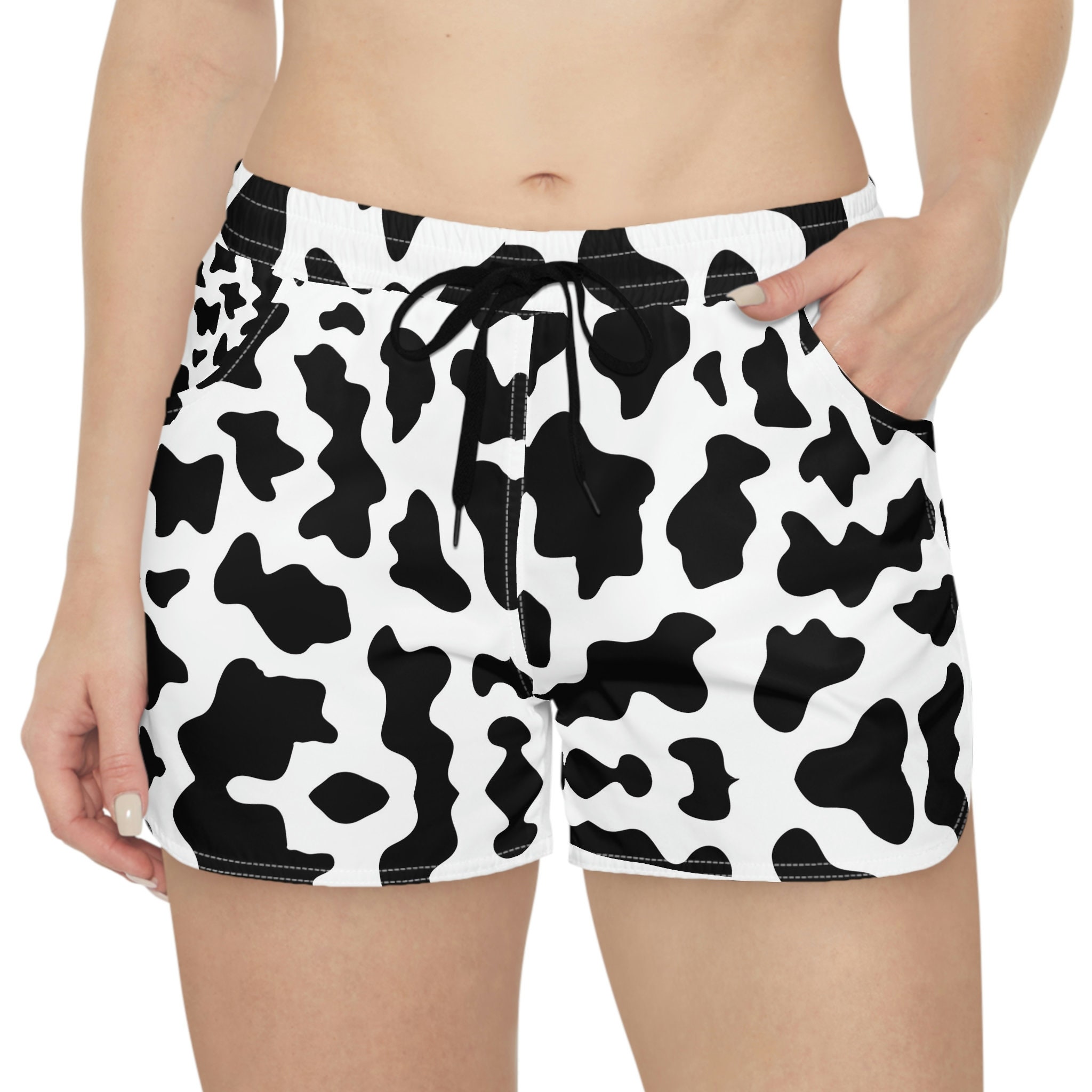 Cow Print Shorts - Etsy UK