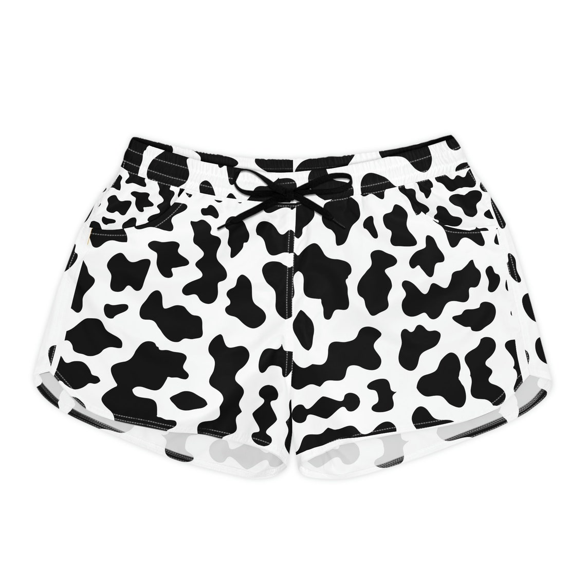 Women's Casual Cow Print Shorts - Etsy