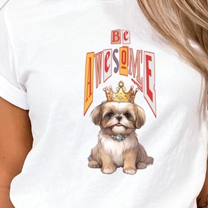 Adorable  Shih Tzu TShirt Funny Dog Shirt Custom Graphic Tee  Dog Lover Gift Shih Tzu Shirt Cute Dog Tee