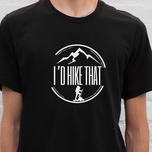 Hiking T-Shirt: Nature Adventure Apparel, Unisex Bella Canvas Tee