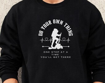 Hiking Sweatshirt: Outdoor Adventure Graphic, Nature Lover Gift