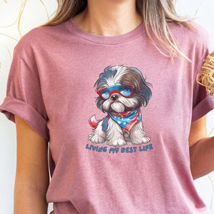 Funny Shih Tzu TShirt for Dog Lovers Cute Pet Lover Gift Tee Perfect for Dog Moms or Dads Unique Shih Tzu Apparel