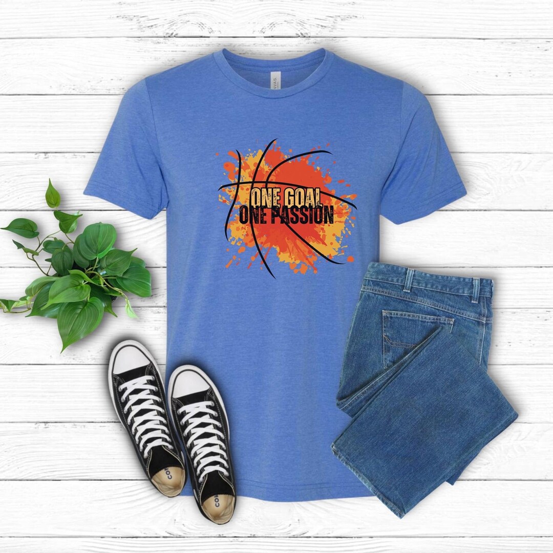 Distressed Basketball Graphic Tee - Unisex Bella Canvas Shirt - Etsy