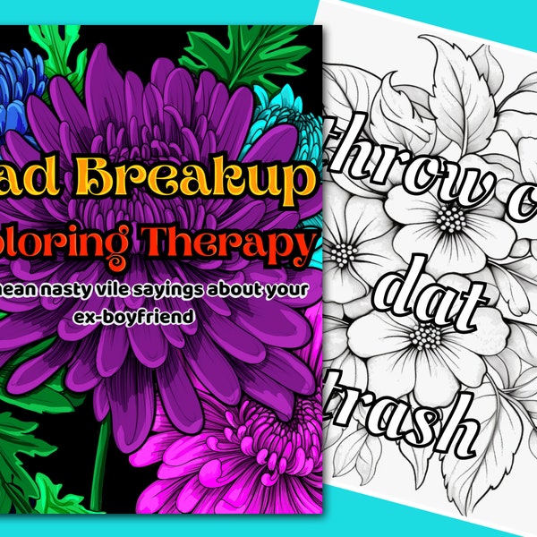Coloring Book Breakup Etsy
