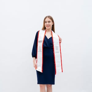 Custom Embroidery Graduation Stole | Custom Personalized Stole | Custom Text Stole | Graduation Stole Custom | Graduation Sash