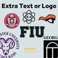 Extra text and logo for sash and stole product logo
