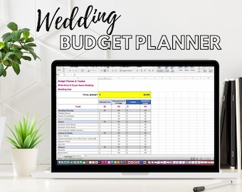Bröllopsbudgetplanerare, specificerad utgiftsspårare (Excel-mall)