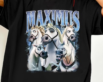 Chemise Bootleg Maximus Horse, chemise drôle Maximus Horse, chemise Maximus Horse Raiponce, chemise Missing Princess Disneyland