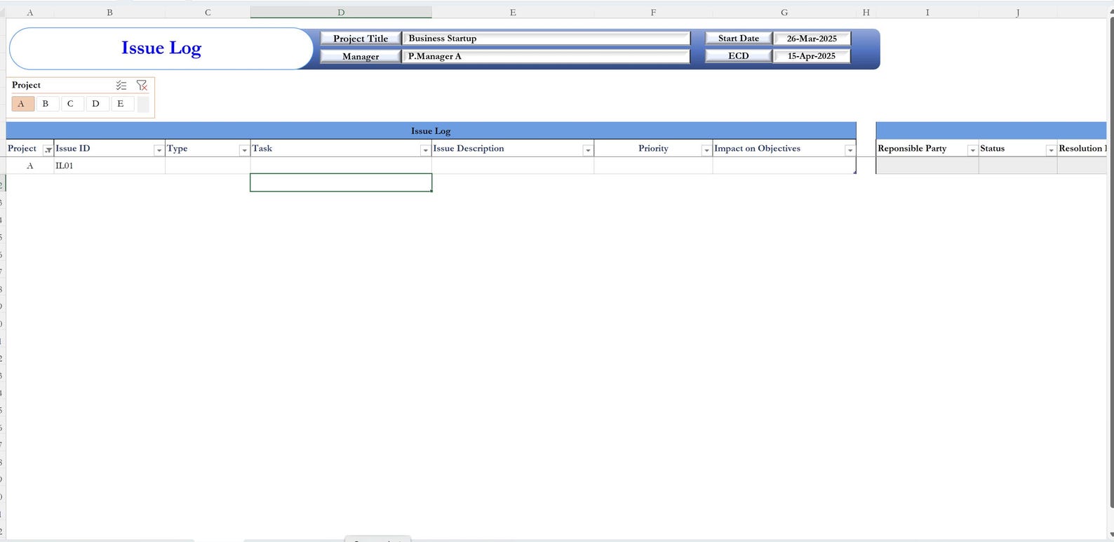 Project Management Logs and Registers - Etsy