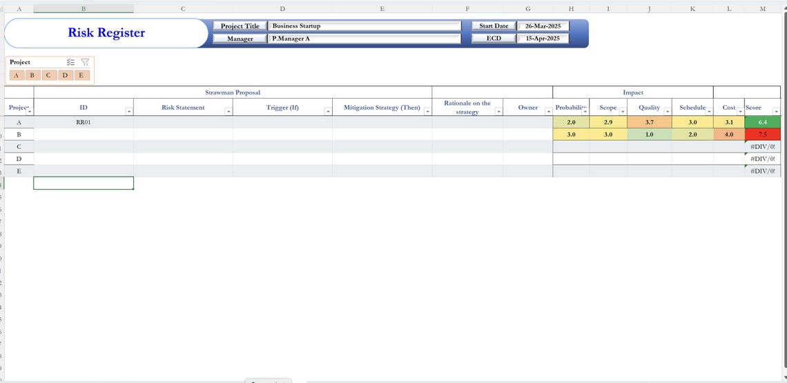 Project Management Logs and Registers - Etsy