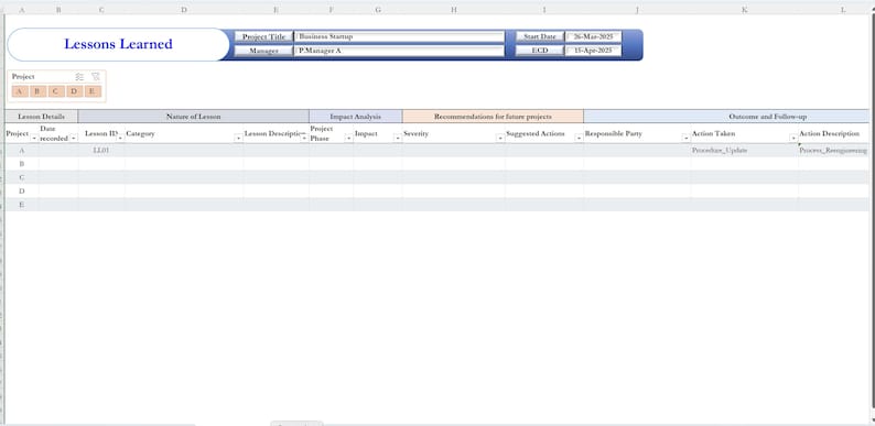 Project Management Logs and Registers - Etsy
