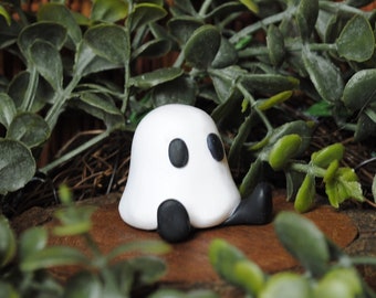 Lil Ghost - Handmade Polymer Clay Buddy