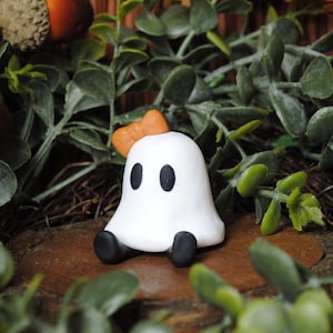 Lil Miss Ghost - Handmade Polymer Clay Creation