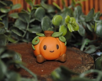 Lil Pumpkin - Handmade Polymer Clay Creation