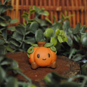 Lil Pumpkin - Handmade Polymer Clay Creation