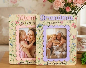 I Love You Photo Magnet | Perfect Gift Photo Frame | Gift for Mom | Grandma | Mothers Day Picture Frame | Fridge Magnet | Birthday Gifts