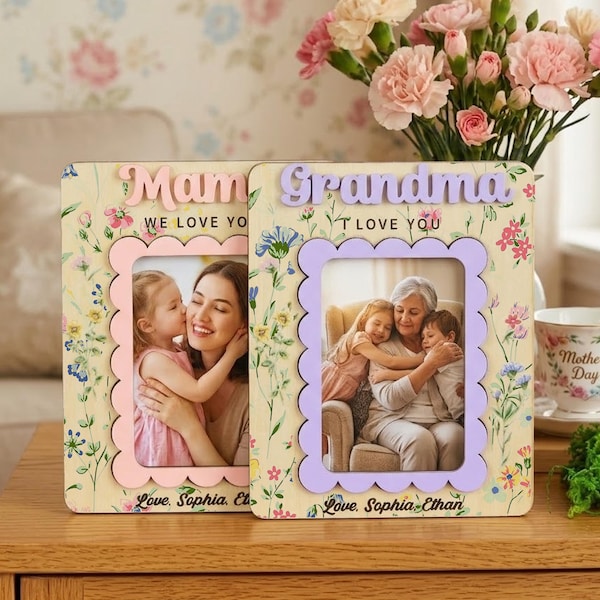 I Love You Photo Magnet | Perfect Gift Photo Frame | Gift for Mom | Grandma | Mothers Day Picture Frame | Fridge Magnet | Birthday Gifts