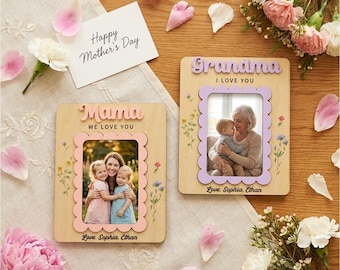I Love You Photo Magnet | Perfect Gift Photo Frame | Gift for Mom | Grandma | Mothers Day Picture Frame | Fridge Magnet | Birthday Gifts